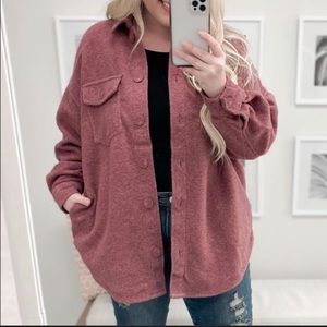 Dex Dark Rose Shacket